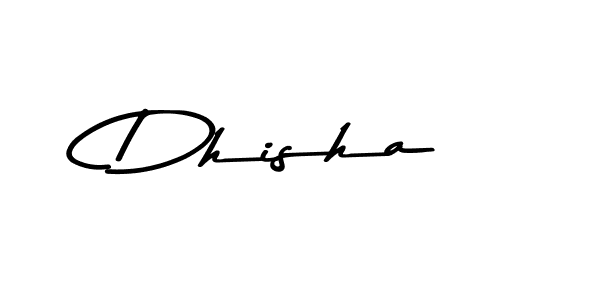 How to make Dhisha name signature. Use Asem Kandis PERSONAL USE style for creating short signs online. This is the latest handwritten sign. Dhisha signature style 9 images and pictures png