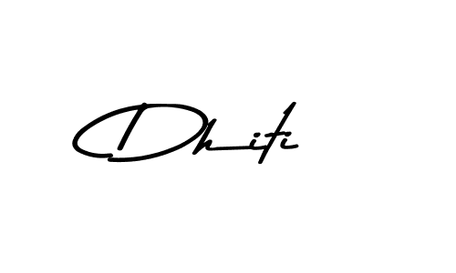 How to make Dhiti signature? Asem Kandis PERSONAL USE is a professional autograph style. Create handwritten signature for Dhiti name. Dhiti signature style 9 images and pictures png