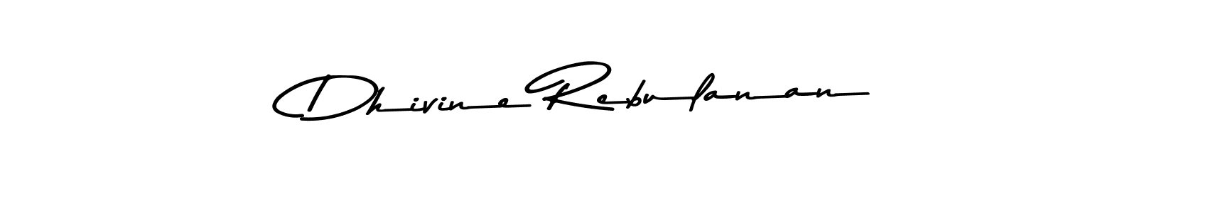 Also You can easily find your signature by using the search form. We will create Dhivine Rebulanan name handwritten signature images for you free of cost using Asem Kandis PERSONAL USE sign style. Dhivine Rebulanan signature style 9 images and pictures png