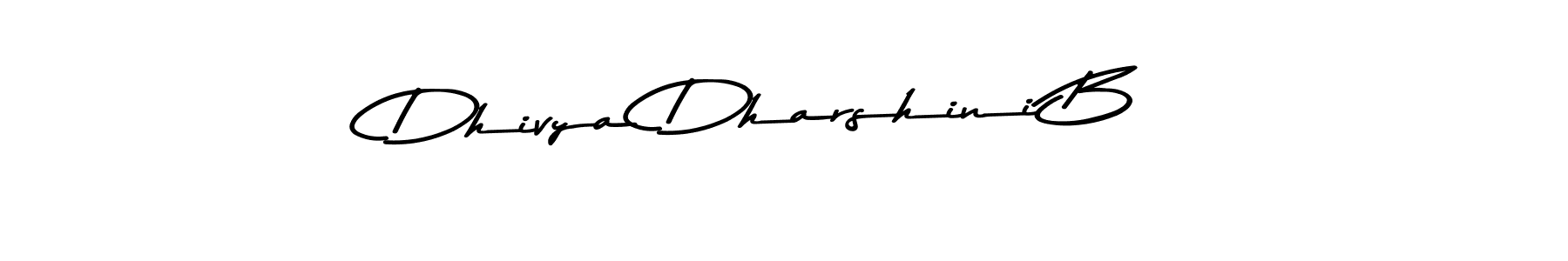 The best way (Asem Kandis PERSONAL USE) to make a short signature is to pick only two or three words in your name. The name Dhivya Dharshini B include a total of six letters. For converting this name. Dhivya Dharshini B signature style 9 images and pictures png