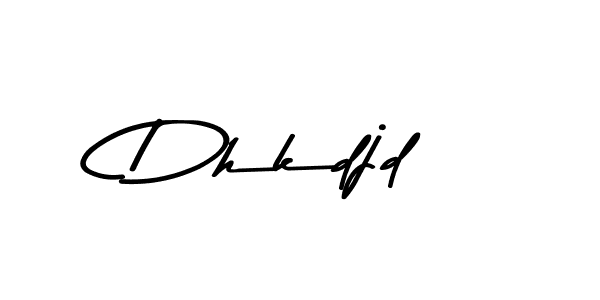 Create a beautiful signature design for name Dhkdjd. With this signature (Asem Kandis PERSONAL USE) fonts, you can make a handwritten signature for free. Dhkdjd signature style 9 images and pictures png