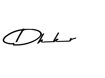 Use a signature maker to create a handwritten signature online. With this signature software, you can design (Asem Kandis PERSONAL USE) your own signature for name Dhkr. Dhkr signature style 9 images and pictures png