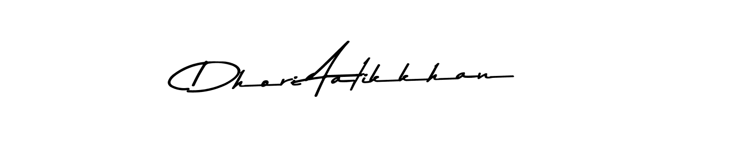 You can use this online signature creator to create a handwritten signature for the name Dhori Aatikkhan. This is the best online autograph maker. Dhori Aatikkhan signature style 9 images and pictures png