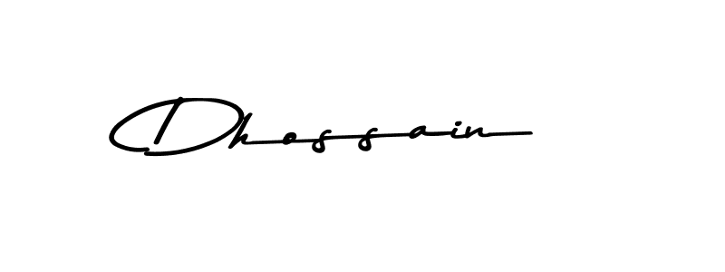 if you are searching for the best signature style for your name Dhossain. so please give up your signature search. here we have designed multiple signature styles  using Asem Kandis PERSONAL USE. Dhossain signature style 9 images and pictures png