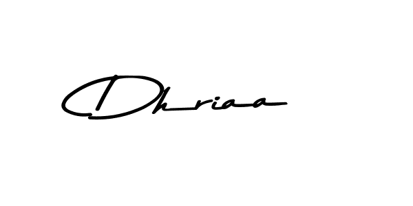 Design your own signature with our free online signature maker. With this signature software, you can create a handwritten (Asem Kandis PERSONAL USE) signature for name Dhriaa. Dhriaa signature style 9 images and pictures png