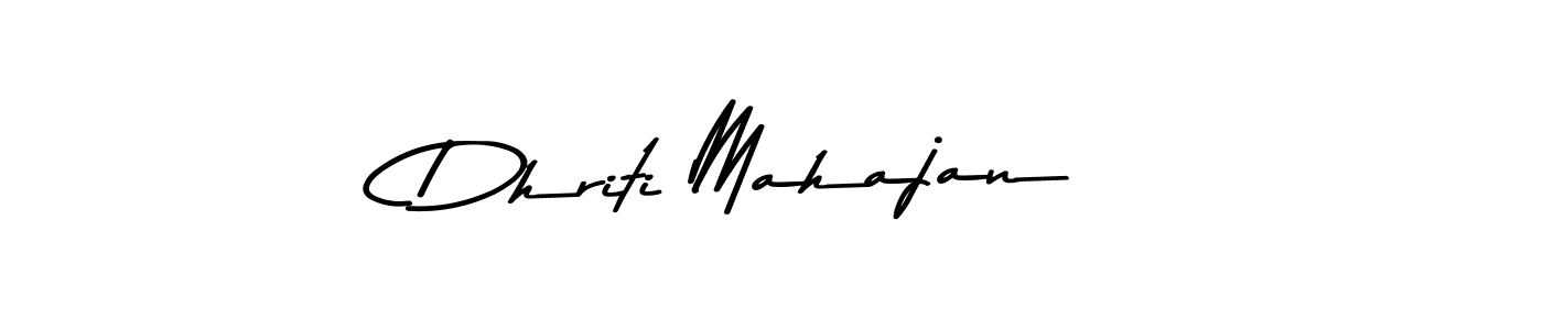 Dhriti Mahajan stylish signature style. Best Handwritten Sign (Asem Kandis PERSONAL USE) for my name. Handwritten Signature Collection Ideas for my name Dhriti Mahajan. Dhriti Mahajan signature style 9 images and pictures png