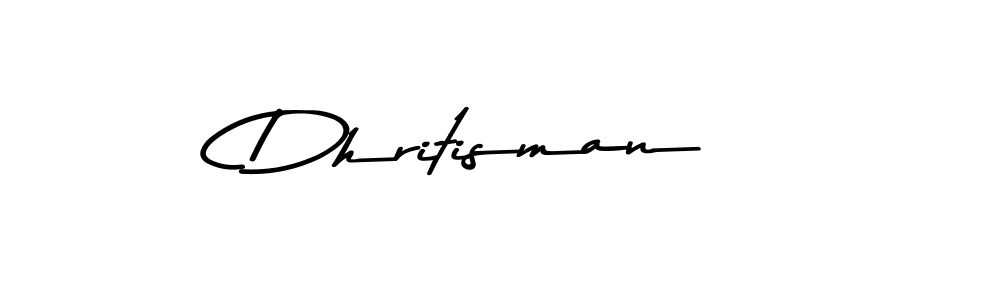 Create a beautiful signature design for name Dhritisman. With this signature (Asem Kandis PERSONAL USE) fonts, you can make a handwritten signature for free. Dhritisman signature style 9 images and pictures png