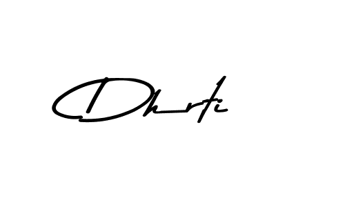 Use a signature maker to create a handwritten signature online. With this signature software, you can design (Asem Kandis PERSONAL USE) your own signature for name Dhrti. Dhrti signature style 9 images and pictures png