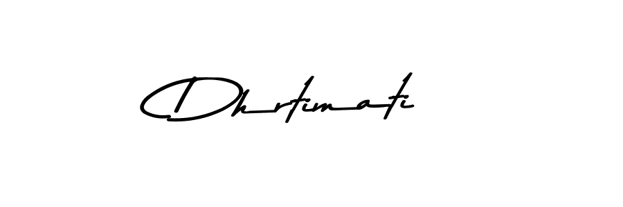 Design your own signature with our free online signature maker. With this signature software, you can create a handwritten (Asem Kandis PERSONAL USE) signature for name Dhrtimati. Dhrtimati signature style 9 images and pictures png