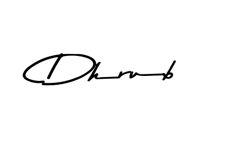 Design your own signature with our free online signature maker. With this signature software, you can create a handwritten (Asem Kandis PERSONAL USE) signature for name Dhrub. Dhrub signature style 9 images and pictures png