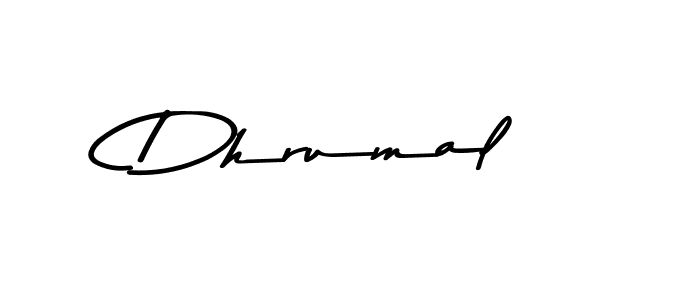 Design your own signature with our free online signature maker. With this signature software, you can create a handwritten (Asem Kandis PERSONAL USE) signature for name Dhrumal. Dhrumal signature style 9 images and pictures png