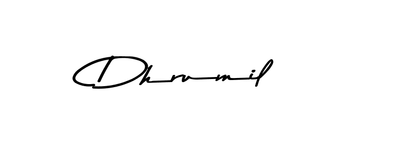 Use a signature maker to create a handwritten signature online. With this signature software, you can design (Asem Kandis PERSONAL USE) your own signature for name Dhrumil . Dhrumil  signature style 9 images and pictures png