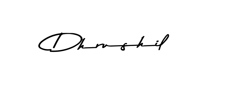 You should practise on your own different ways (Asem Kandis PERSONAL USE) to write your name (Dhrushil) in signature. don't let someone else do it for you. Dhrushil signature style 9 images and pictures png