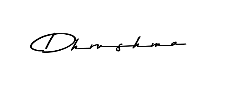 Dhrushma stylish signature style. Best Handwritten Sign (Asem Kandis PERSONAL USE) for my name. Handwritten Signature Collection Ideas for my name Dhrushma. Dhrushma signature style 9 images and pictures png