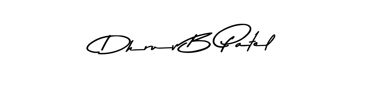 Asem Kandis PERSONAL USE is a professional signature style that is perfect for those who want to add a touch of class to their signature. It is also a great choice for those who want to make their signature more unique. Get Dhruv B Patel name to fancy signature for free. Dhruv B Patel signature style 9 images and pictures png