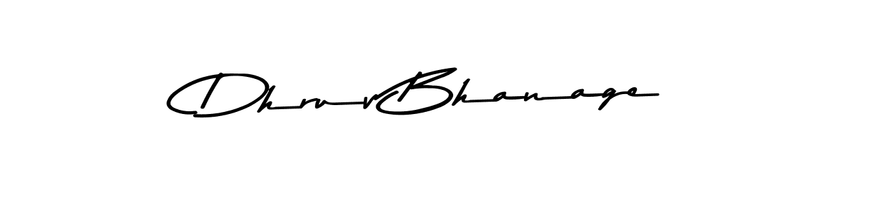 Design your own signature with our free online signature maker. With this signature software, you can create a handwritten (Asem Kandis PERSONAL USE) signature for name Dhruv Bhanage. Dhruv Bhanage signature style 9 images and pictures png