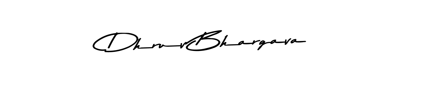 Make a beautiful signature design for name Dhruv Bhargava. With this signature (Asem Kandis PERSONAL USE) style, you can create a handwritten signature for free. Dhruv Bhargava signature style 9 images and pictures png