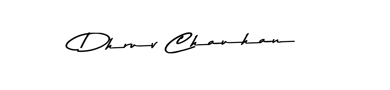 Dhruv Chauhan stylish signature style. Best Handwritten Sign (Asem Kandis PERSONAL USE) for my name. Handwritten Signature Collection Ideas for my name Dhruv Chauhan. Dhruv Chauhan signature style 9 images and pictures png