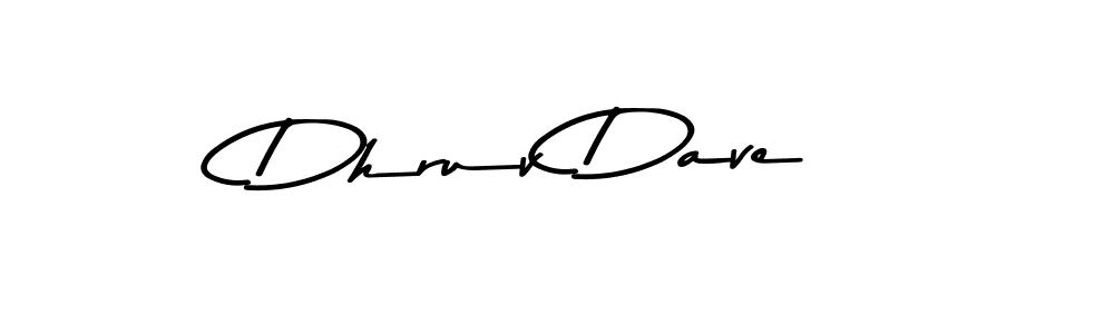 Dhruv Dave stylish signature style. Best Handwritten Sign (Asem Kandis PERSONAL USE) for my name. Handwritten Signature Collection Ideas for my name Dhruv Dave. Dhruv Dave signature style 9 images and pictures png