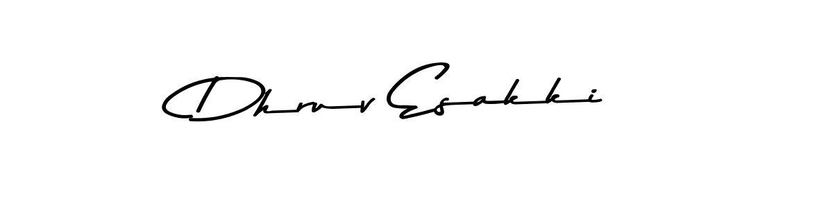 Create a beautiful signature design for name Dhruv Esakki. With this signature (Asem Kandis PERSONAL USE) fonts, you can make a handwritten signature for free. Dhruv Esakki signature style 9 images and pictures png
