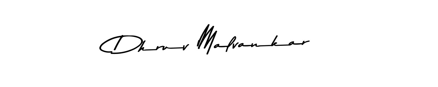 Dhruv Malvankar stylish signature style. Best Handwritten Sign (Asem Kandis PERSONAL USE) for my name. Handwritten Signature Collection Ideas for my name Dhruv Malvankar. Dhruv Malvankar signature style 9 images and pictures png