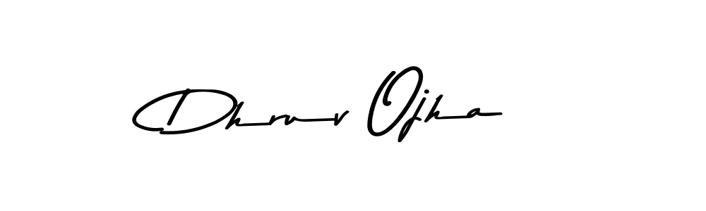 Dhruv Ojha stylish signature style. Best Handwritten Sign (Asem Kandis PERSONAL USE) for my name. Handwritten Signature Collection Ideas for my name Dhruv Ojha. Dhruv Ojha signature style 9 images and pictures png