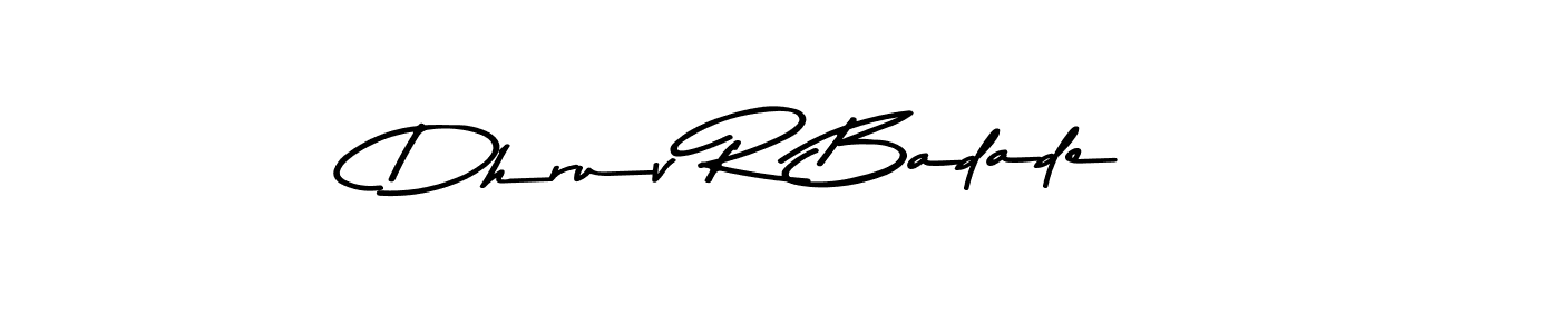 Make a beautiful signature design for name Dhruv R Badade. Use this online signature maker to create a handwritten signature for free. Dhruv R Badade signature style 9 images and pictures png