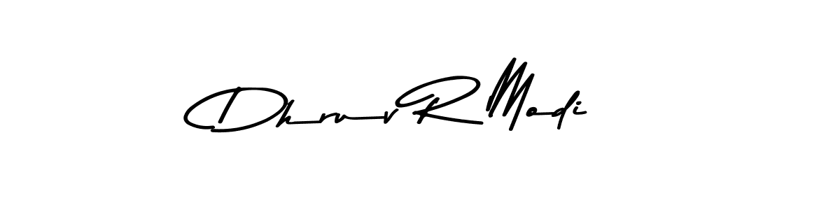 This is the best signature style for the Dhruv R Modi name. Also you like these signature font (Asem Kandis PERSONAL USE). Mix name signature. Dhruv R Modi signature style 9 images and pictures png