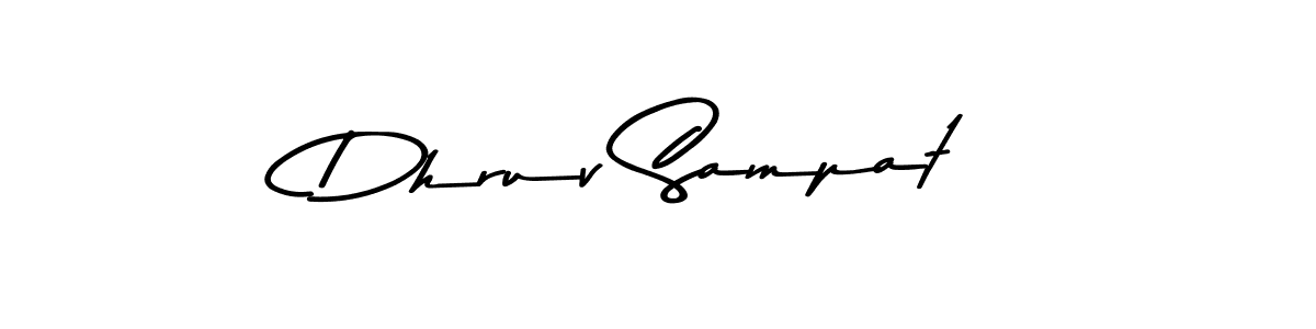 if you are searching for the best signature style for your name Dhruv Sampat. so please give up your signature search. here we have designed multiple signature styles  using Asem Kandis PERSONAL USE. Dhruv Sampat signature style 9 images and pictures png