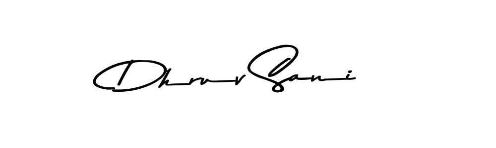 Design your own signature with our free online signature maker. With this signature software, you can create a handwritten (Asem Kandis PERSONAL USE) signature for name Dhruv Sani. Dhruv Sani signature style 9 images and pictures png