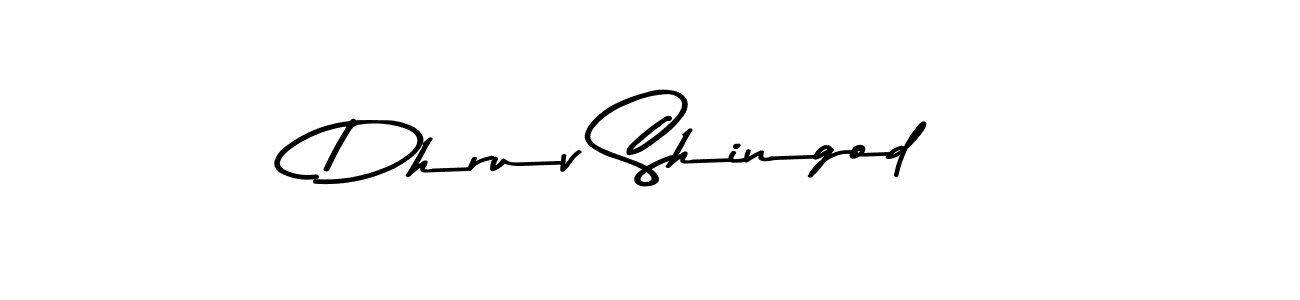 Dhruv Shingod stylish signature style. Best Handwritten Sign (Asem Kandis PERSONAL USE) for my name. Handwritten Signature Collection Ideas for my name Dhruv Shingod. Dhruv Shingod signature style 9 images and pictures png