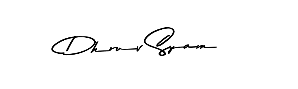 Also You can easily find your signature by using the search form. We will create Dhruv Syam name handwritten signature images for you free of cost using Asem Kandis PERSONAL USE sign style. Dhruv Syam signature style 9 images and pictures png