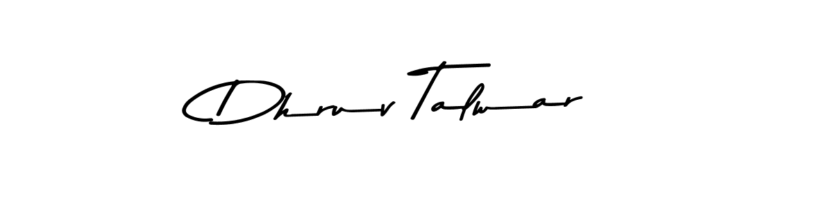 Create a beautiful signature design for name Dhruv Talwar. With this signature (Asem Kandis PERSONAL USE) fonts, you can make a handwritten signature for free. Dhruv Talwar signature style 9 images and pictures png