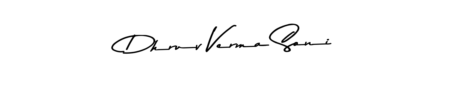 Use a signature maker to create a handwritten signature online. With this signature software, you can design (Asem Kandis PERSONAL USE) your own signature for name Dhruv Verma Soni. Dhruv Verma Soni signature style 9 images and pictures png