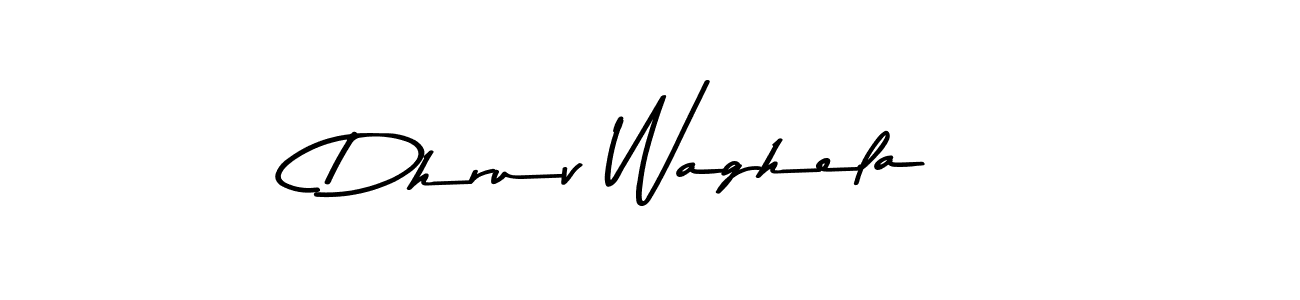 Create a beautiful signature design for name Dhruv Waghela. With this signature (Asem Kandis PERSONAL USE) fonts, you can make a handwritten signature for free. Dhruv Waghela signature style 9 images and pictures png