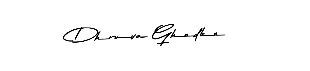 Design your own signature with our free online signature maker. With this signature software, you can create a handwritten (Asem Kandis PERSONAL USE) signature for name Dhruva Ghodke. Dhruva Ghodke signature style 9 images and pictures png
