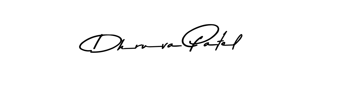Create a beautiful signature design for name Dhruva Patel. With this signature (Asem Kandis PERSONAL USE) fonts, you can make a handwritten signature for free. Dhruva Patel signature style 9 images and pictures png