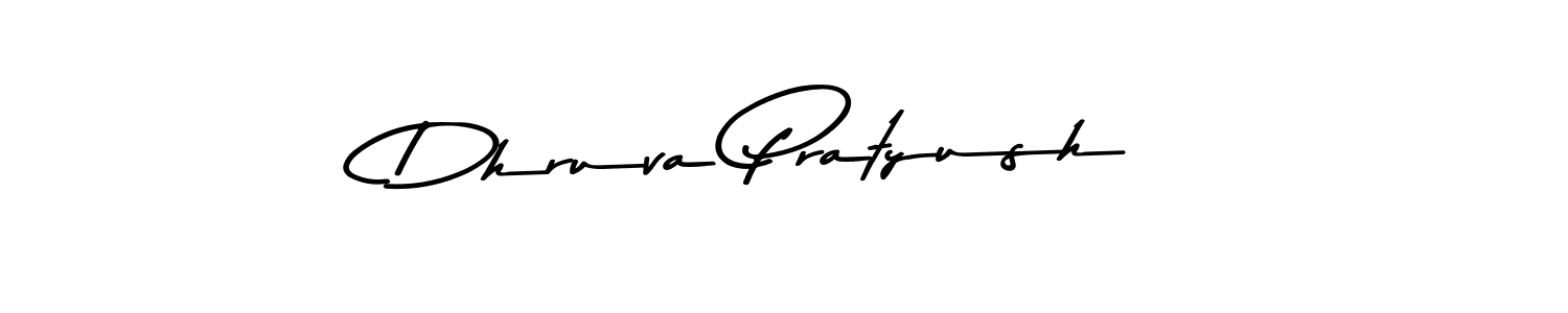 Create a beautiful signature design for name Dhruva Pratyush. With this signature (Asem Kandis PERSONAL USE) fonts, you can make a handwritten signature for free. Dhruva Pratyush signature style 9 images and pictures png