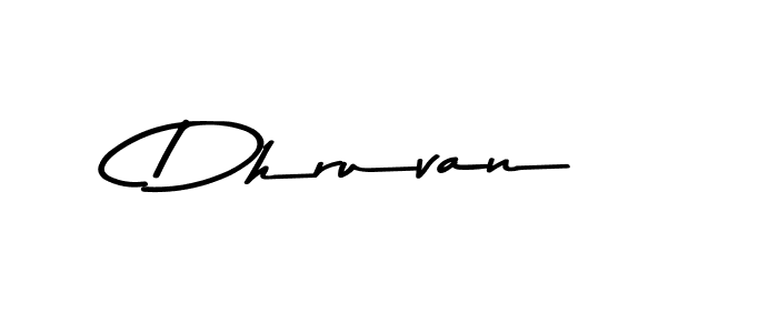 Design your own signature with our free online signature maker. With this signature software, you can create a handwritten (Asem Kandis PERSONAL USE) signature for name Dhruvan. Dhruvan signature style 9 images and pictures png