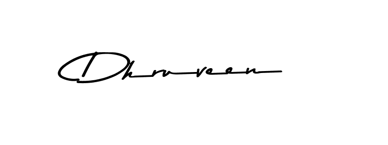 Also we have Dhruveen name is the best signature style. Create professional handwritten signature collection using Asem Kandis PERSONAL USE autograph style. Dhruveen signature style 9 images and pictures png