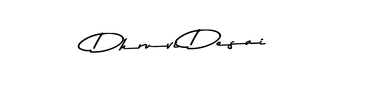 Make a beautiful signature design for name Dhruvi Desai. With this signature (Asem Kandis PERSONAL USE) style, you can create a handwritten signature for free. Dhruvi Desai signature style 9 images and pictures png