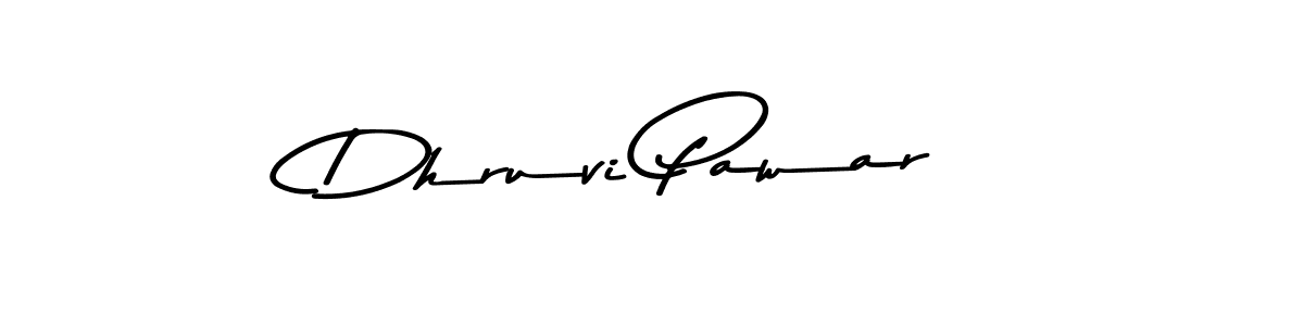 Dhruvi Pawar stylish signature style. Best Handwritten Sign (Asem Kandis PERSONAL USE) for my name. Handwritten Signature Collection Ideas for my name Dhruvi Pawar. Dhruvi Pawar signature style 9 images and pictures png
