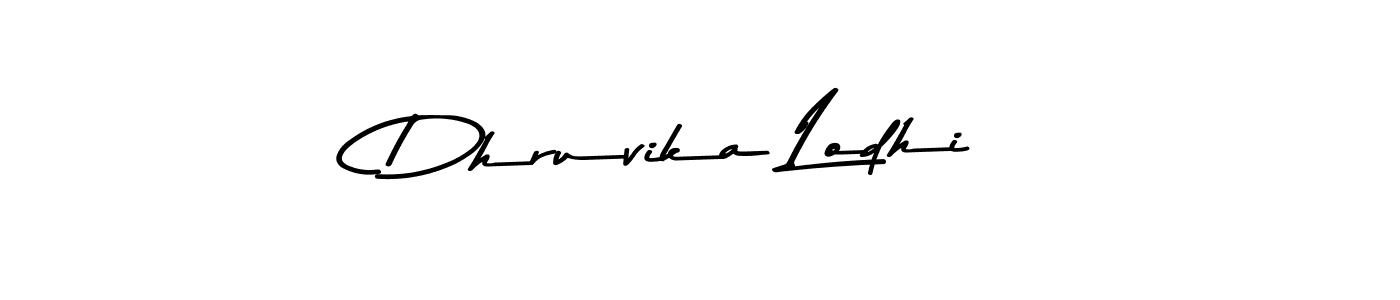 Asem Kandis PERSONAL USE is a professional signature style that is perfect for those who want to add a touch of class to their signature. It is also a great choice for those who want to make their signature more unique. Get Dhruvika Lodhi name to fancy signature for free. Dhruvika Lodhi signature style 9 images and pictures png