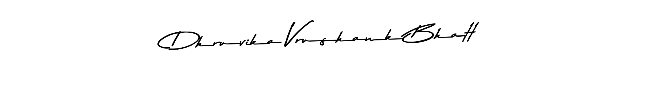 Design your own signature with our free online signature maker. With this signature software, you can create a handwritten (Asem Kandis PERSONAL USE) signature for name Dhruvika Vrushank Bhatt. Dhruvika Vrushank Bhatt signature style 9 images and pictures png