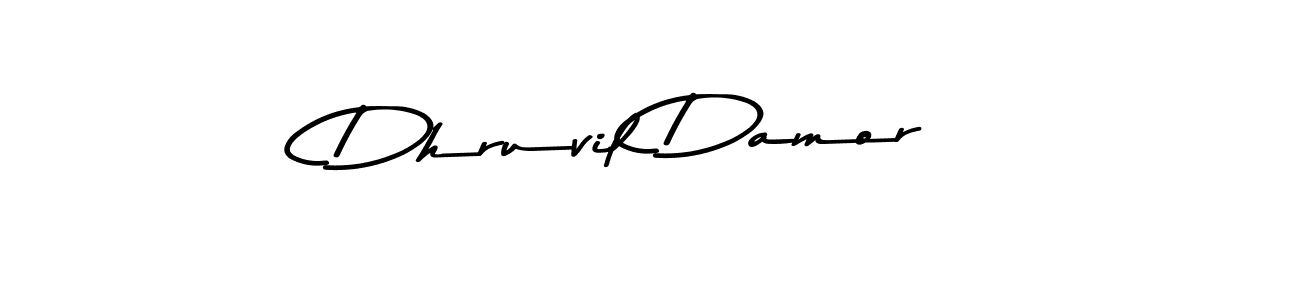 Design your own signature with our free online signature maker. With this signature software, you can create a handwritten (Asem Kandis PERSONAL USE) signature for name Dhruvil Damor. Dhruvil Damor signature style 9 images and pictures png