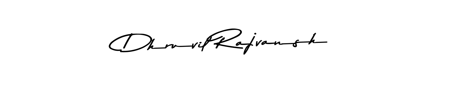 Make a beautiful signature design for name Dhruvil Rajvansh. With this signature (Asem Kandis PERSONAL USE) style, you can create a handwritten signature for free. Dhruvil Rajvansh signature style 9 images and pictures png