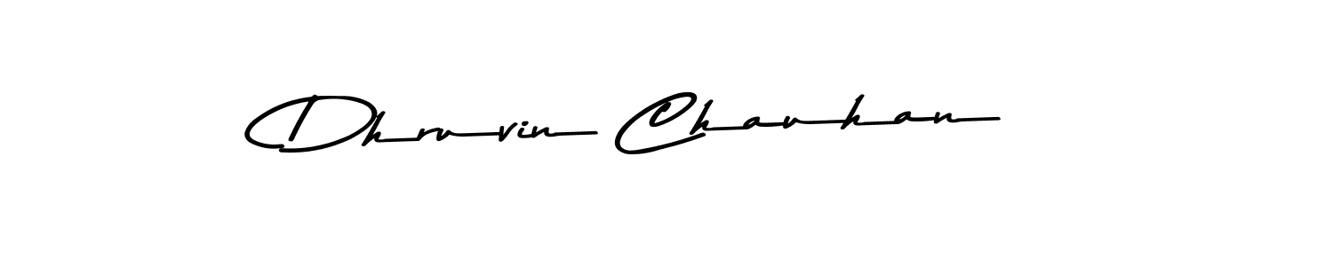 Create a beautiful signature design for name Dhruvin Chauhan. With this signature (Asem Kandis PERSONAL USE) fonts, you can make a handwritten signature for free. Dhruvin Chauhan signature style 9 images and pictures png