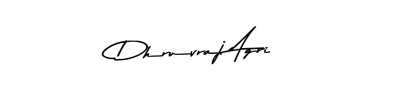 Make a beautiful signature design for name Dhruvraj Agri. With this signature (Asem Kandis PERSONAL USE) style, you can create a handwritten signature for free. Dhruvraj Agri signature style 9 images and pictures png