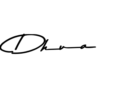 Use a signature maker to create a handwritten signature online. With this signature software, you can design (Asem Kandis PERSONAL USE) your own signature for name Dhua. Dhua signature style 9 images and pictures png