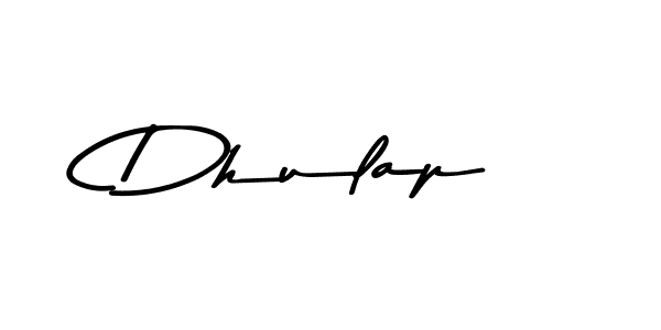 Design your own signature with our free online signature maker. With this signature software, you can create a handwritten (Asem Kandis PERSONAL USE) signature for name Dhulap. Dhulap signature style 9 images and pictures png